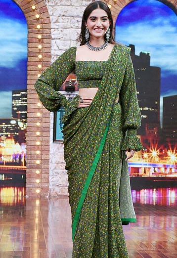 Sonam Kapoor in Saree - Chic and Trendy Traditional Looks