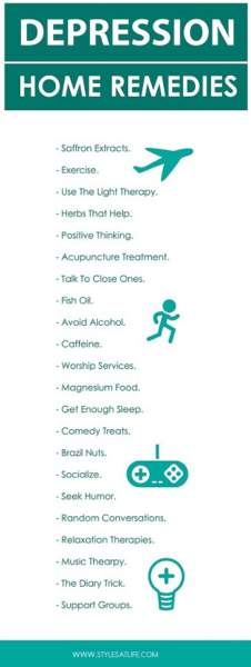 Top 23 Best Home Remedies For Depression | I Fashion Styles