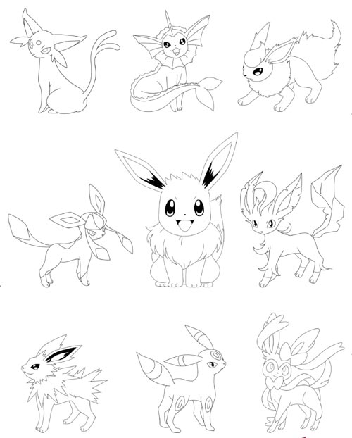 15 Expressive Pokemon Coloring Pages for Kids and Adults