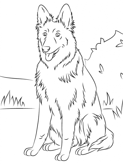 15 Simple and Best Dog Coloring Pages Free to Print