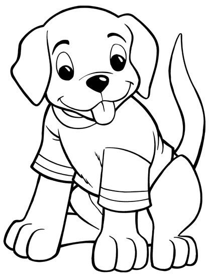 15 Simple and Best Dog Coloring Pages Free to Print