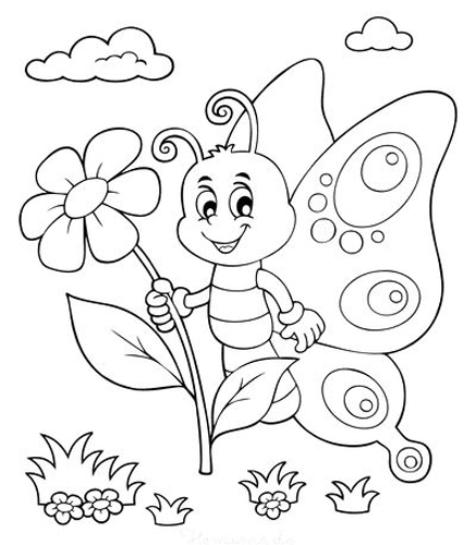 Butterfly Coloring Pages: 15 Free Pictures for Kids!