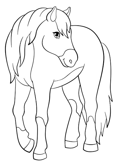 15 Beautiful Horse Coloring Pages for Kids