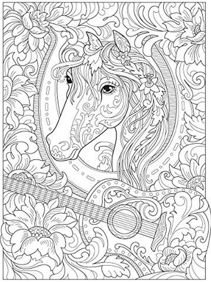 15 Beautiful Horse Coloring Pages for Kids