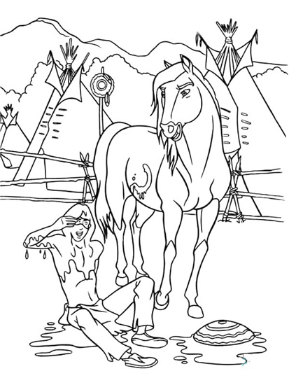 15 Beautiful Horse Coloring Pages for Kids