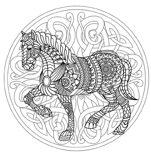 15 Beautiful Horse Coloring Pages for Kids