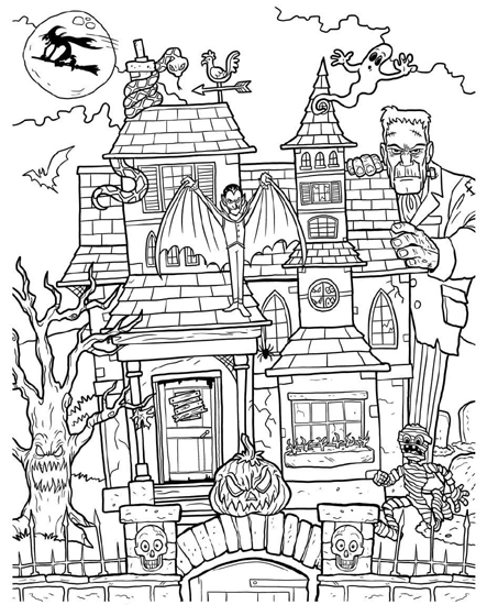 House Colouring Pages: Top 15 Exceptional House Patterns