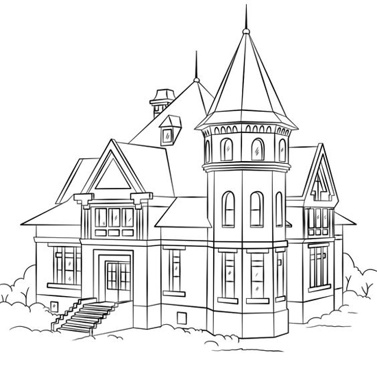 House Colouring Pages: Top 15 Exceptional House Patterns