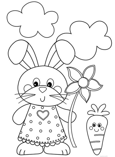 15 Beautiful Rabbit Coloring Pages for Kids in 2023