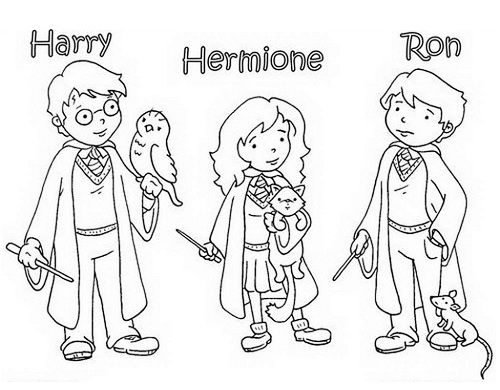 Add Magic to These Best 15 Harry Potter Coloring Pages with Colours