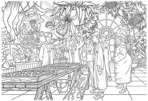 Add Magic to These Best 15 Harry Potter Coloring Pages with Colours