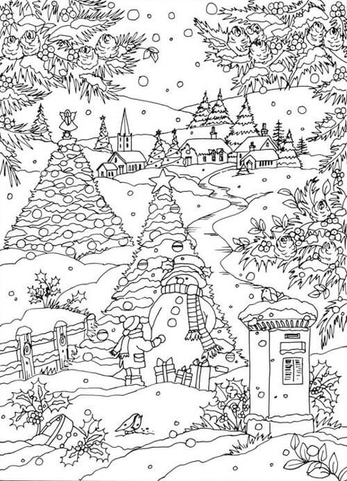 Winter Coloring Pages: Top 15 Winter Season Patterns