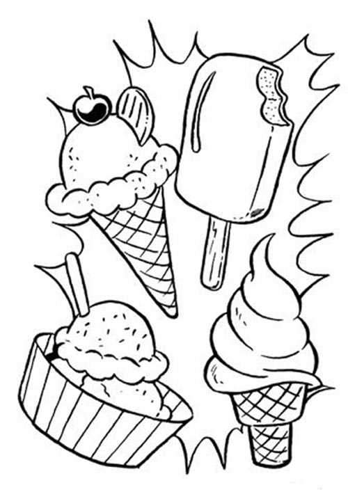 Ice Cream Coloring Pages: Add Your Favorite Colors to This 15 Images