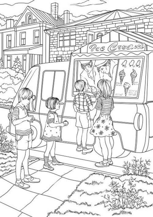 Ice Cream Coloring Pages: Add Your Favorite Colors to This 15 Images
