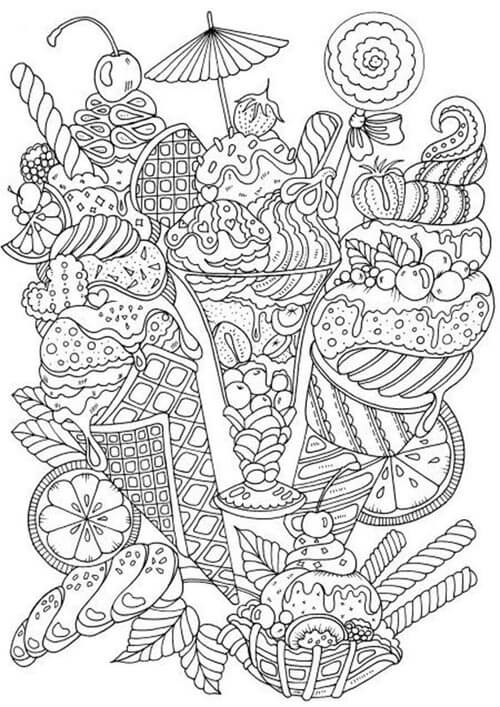 Ice Cream Coloring Pages: Add Your Favorite Colors to This 15 Images