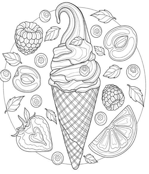 Ice Cream Coloring Pages: Add Your Favorite Colors to This 15 Images