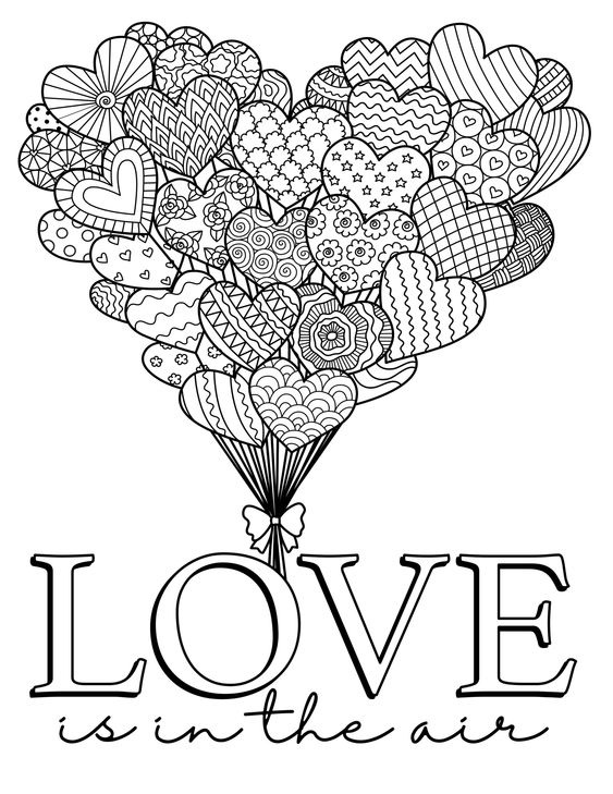 Valentine's Day Coloring Pages: Top 15 Lovers Day Colour Pictures