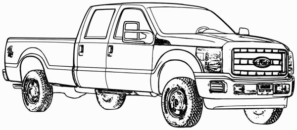 Truck Coloring Pages: Top 15 Fun Truck Colouring Patterns