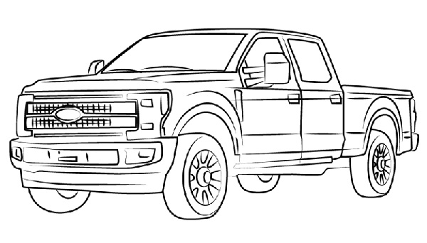 Truck Coloring Pages: Top 15 Fun Truck Colouring Patterns