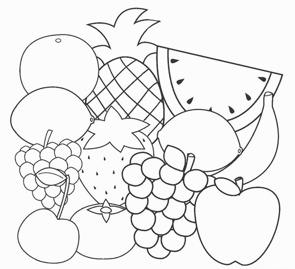 15 Fruit Coloring Pages for Your Kids of All Ages Will Love!