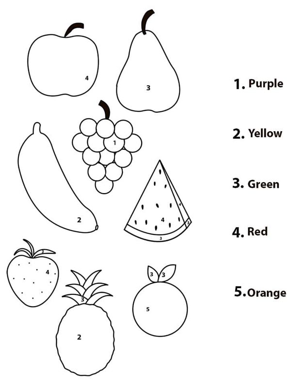 15 Fruit Coloring Pages for Your Kids of All Ages Will Love!