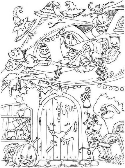 20 Spooky Halloween Coloring Pages for Kids of all Ages in 2023