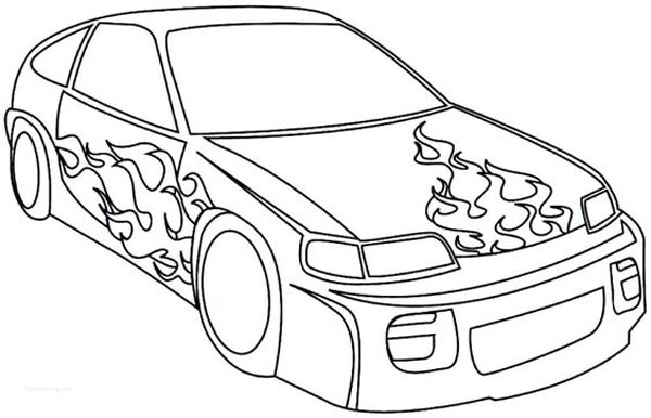 15 Alluring Car Coloring Pages your Kids Will Love!
