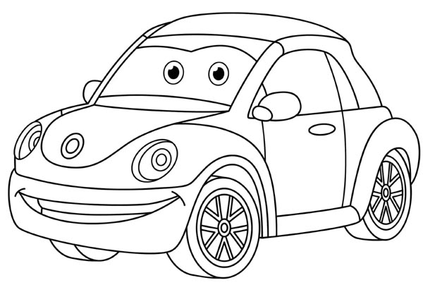 15 Alluring Car Coloring Pages your Kids Will Love!