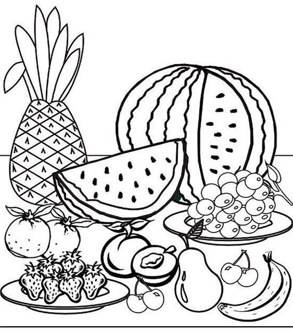15 Best Food Coloring Pages That Can Entertain Your Kids