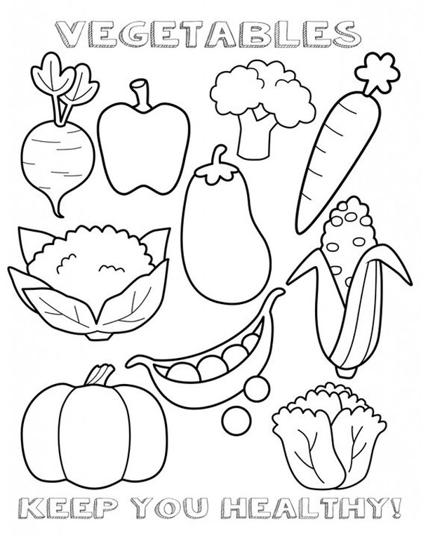 15 Best Food Coloring Pages That Can Entertain Your Kids