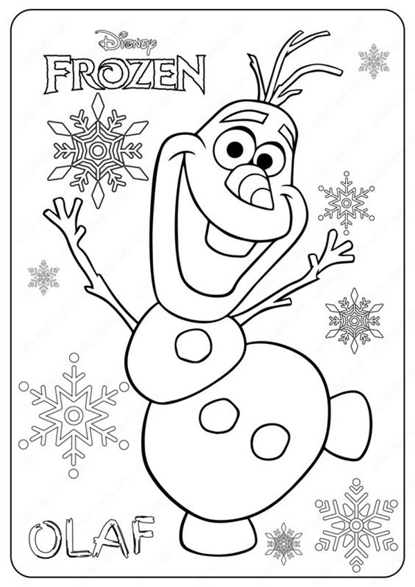 15 Sparkling Frozen Coloring Pages for Kids and adults