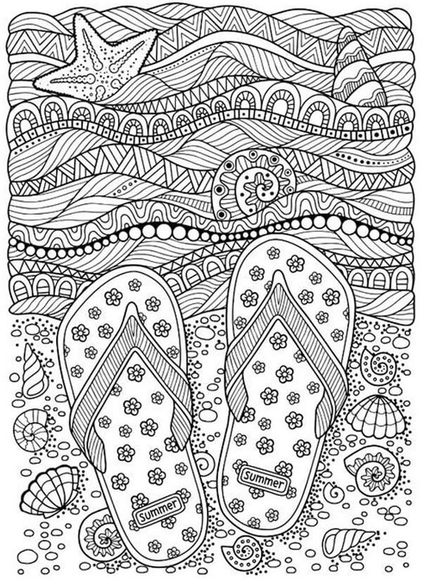 15 Blissful Beach Coloring Pages for Kids of all Ages