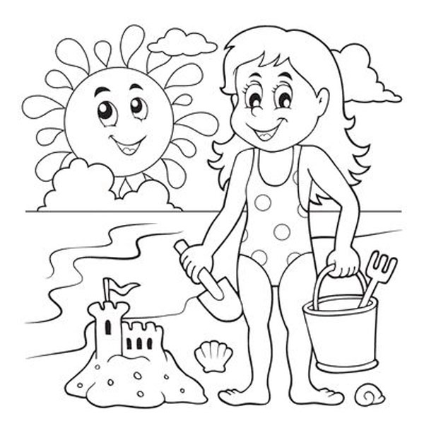 15 Blissful Beach Coloring Pages for Kids of all Ages