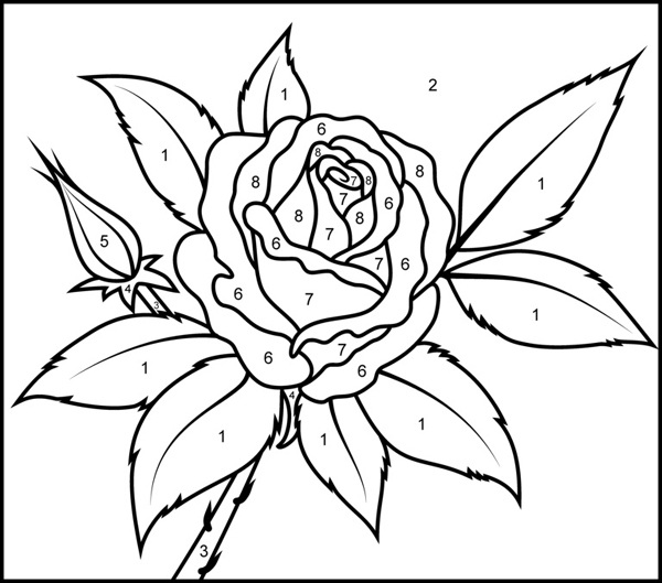 14 Gorgeous Rose Coloring Pages for Kids and Adults