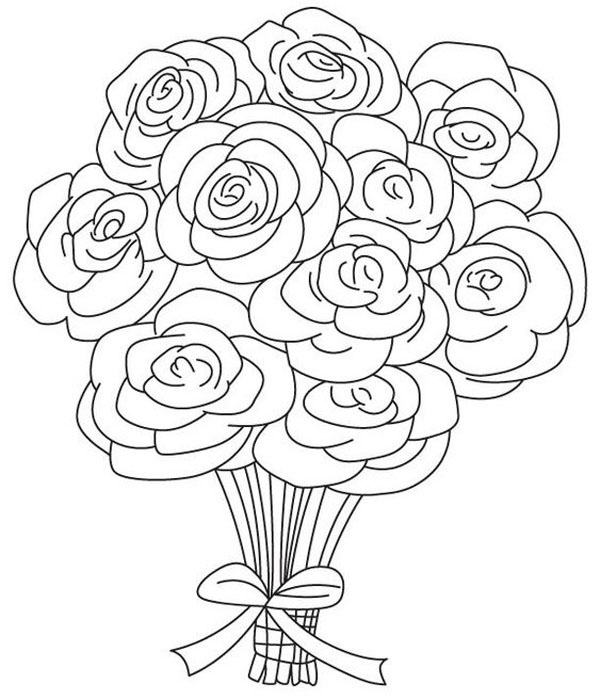 14 Gorgeous Rose Coloring Pages for Kids and Adults