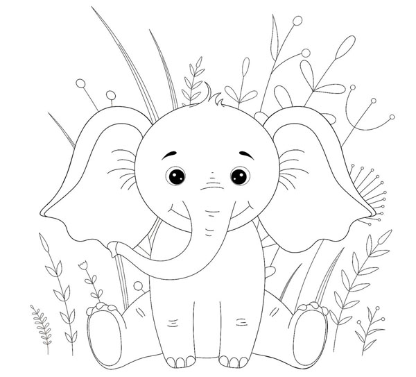 15 Best Elephant Coloring Pages with Guiding Tips