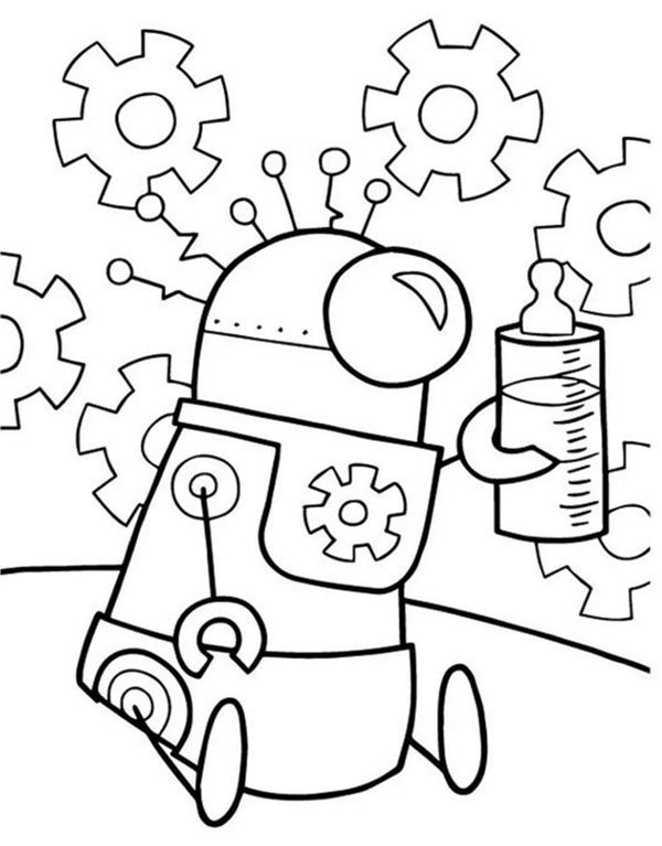 15 Powerful Robot Coloring Pages Suitable for Kids of all Ages