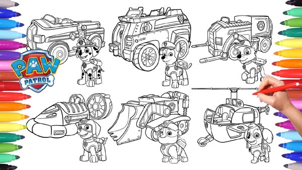 PAW Patrol Coloring Pages: Add Colors to Your 20 Favorite Sheets