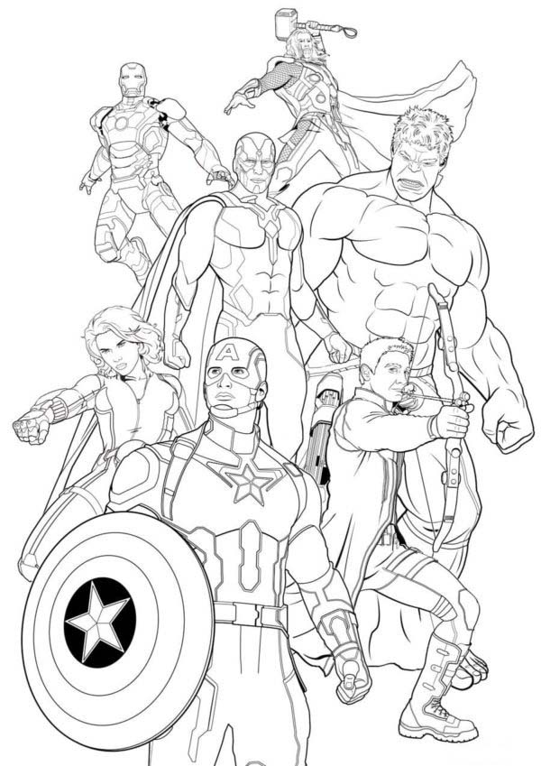 Avengers Coloring Pages: Top 15 Colour Sheets for Kids &amp; Adults