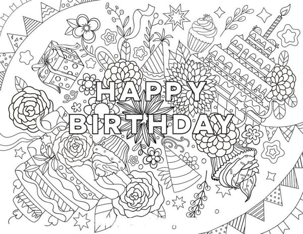 Happy Birthday Coloring Pages: Top 15 Sheets for Kids and Adults