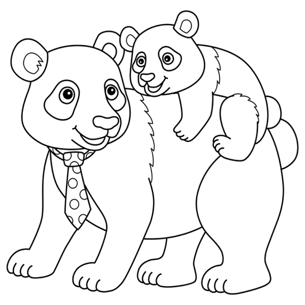 15 Cute Panda Coloring Pages for Your Little Ones