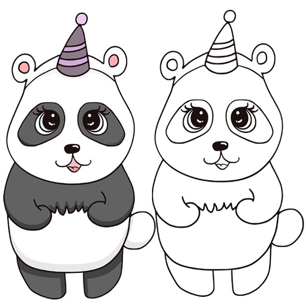 15 Cute Panda Coloring Pages for Your Little Ones