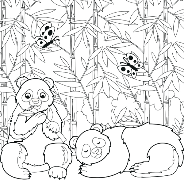 15 Cute Panda Coloring Pages for Your Little Ones