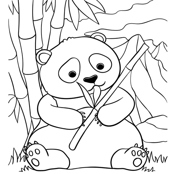 15 Cute Panda Coloring Pages for Your Little Ones