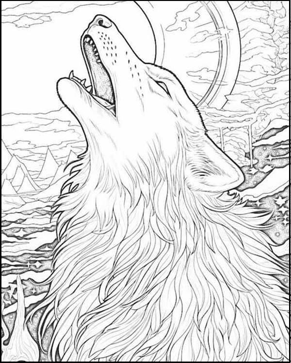 15 Creative Wolf Coloring Pages to Entertain Kids