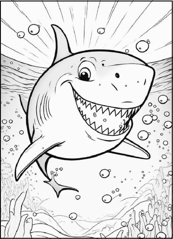 Shark Coloring Pages: Top 15 Color Sheets for Kids of all Ages