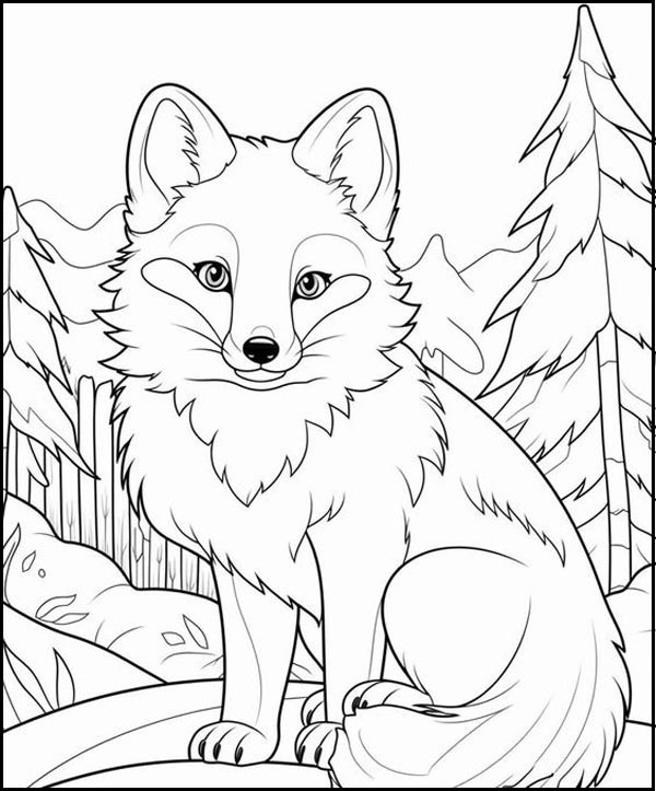 Fox Coloring Pages: 15 Cunning and Playful Sheets for Kids