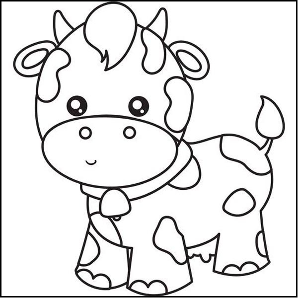15 Unique and Artistic Cow Coloring Pages for Kids of all Ages
