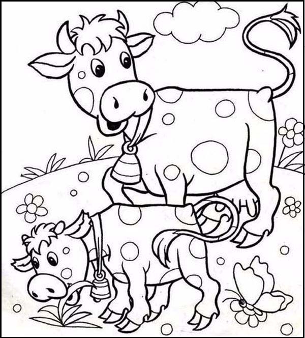 15 Unique and Artistic Cow Coloring Pages for Kids of all Ages