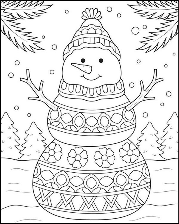Snowman Coloring Pages: 15 Frosty Fun Sheets for Winter Days